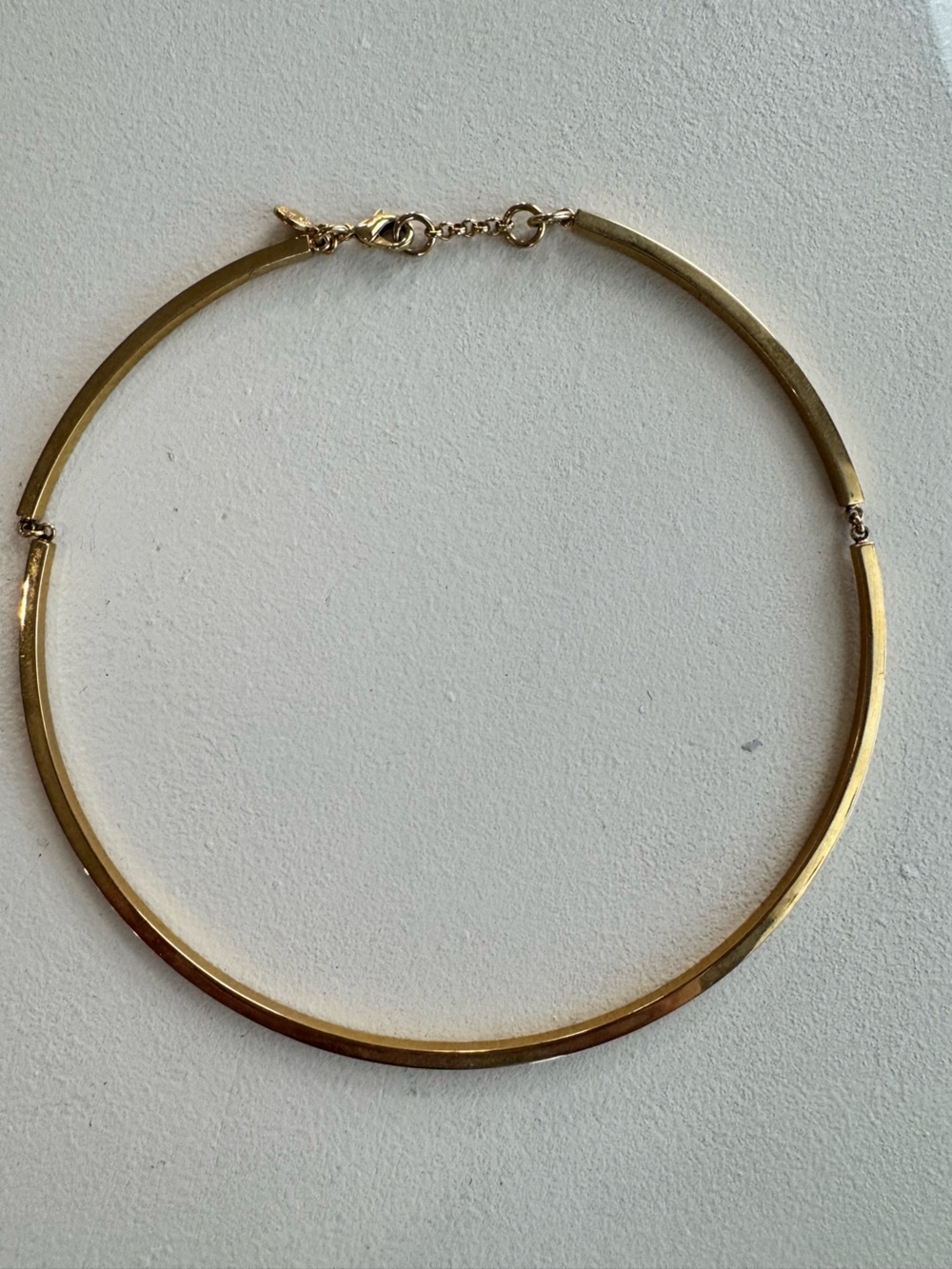 J. Crew - Simple 70s Gold Hinged Collar Necklace